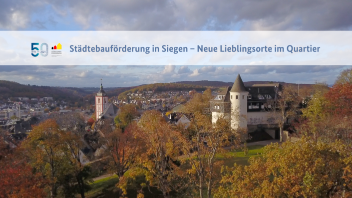 Vorschaufoto für das Video mit Blick auf die Stadt Siegen