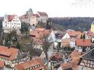 Stadtansicht von Hohnstein mit Burg 