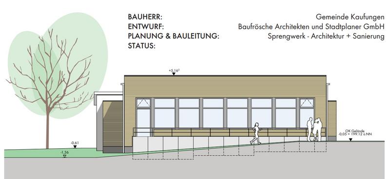Ansicht Multifunktionshalle Kaufungen Ansicht Multifunktionshalle Kaufungen