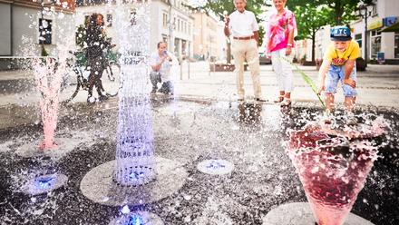 Heidenau (Sachsen): Ein Wasserspiel begeistert alle!
