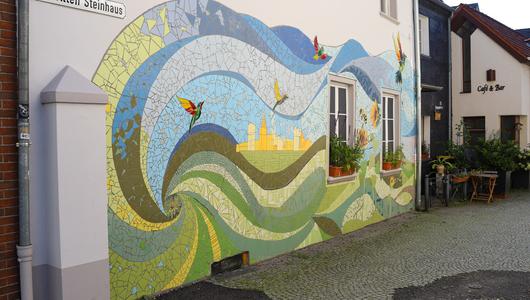 Ratingen: Kunst im öffentlichen Raum - Mosaik Am Alten Steinhaus