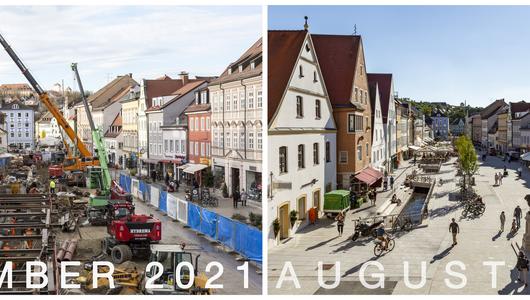 Freising: Neugestaltung der Innenstadt Freising – Baufortschritt Moosachöffnung