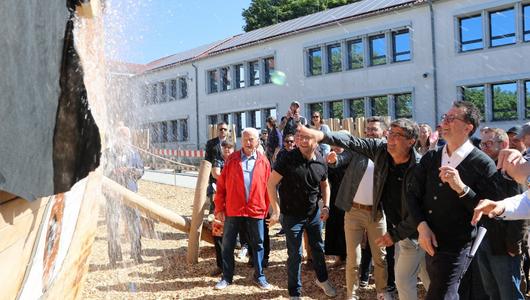 Saarlouis: Feierliche Schiffstaufe der Spielgaleere Römelix