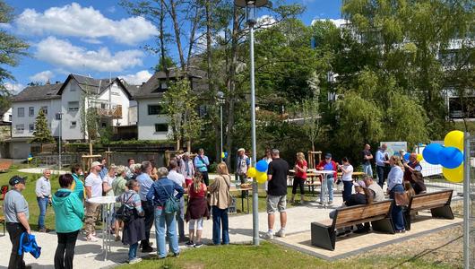 Nastätten: Eröffnung des neuen Kleinbahnpark am Mühlbach